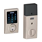 Schlage Z-Wave Connect Century Touchscreen Deadbolt with Built-In Alarm, Works with Amazon Alexa via SmartThings, Wink or Iris,  Satin Nickel, CEN 619 BE469