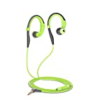 Pisen Sport Headphones, Waterproof Sweatproof Stereo Headset 3.5mm with Earhook, Running / Gym / Workout Earpiece, In-ear Headset with Microphone and Control, Earbud Earphone for iPhone 6 and iOS