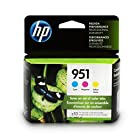 HP Ink Cartridges Cyan, Magenta & Yellow, 3 Ink Cartridges (CN050AN, CN051AN, CN052AN) for HP Officejet Pro 251, 276, 8100, 8600, 8610, 8620, 8625, 8630 951