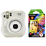 Fujifilm Instax Mini 26 + Rainbow Film Bundle – White