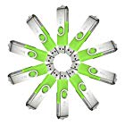 MECO 10Pcs 4GB 4G USB 2.0 Flash Drive Memory Stick Fold Storage Thumb Stick Pen Swivel Design Green