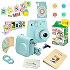 Fujifilm Instax Mini 9 Camera ICE BLUE + Accessory kit for Fujifilm Instax Mini 9 Camera Includes Instant camera + Fuji Instax Film 20 PK + Instax Case + instax Album + Sorted lens & Frames + MORE