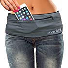 SevenBlu HIP – Fashion Money Belt / Extra Pocket / Running Belt – World’s Best Stylish Travel Wallet or Mini Purse – with ZIPper – Fits iPhone 6 Plus – Your Smartphone Pocket (Gray M)