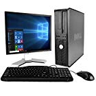 DELL Optiplex Desktop with 20in LCD Monitor (Core 2 Duo 3.0Ghz, 8GB RAM, 1TB HDD, Windows 10 Pro), Black (Certified Refurbished)