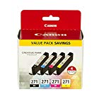 Canon CLI-271 Value Ink Pack for, MG7720, MG6820, MG5720, TS9020, TS8020, TS6020, Printers TS5020